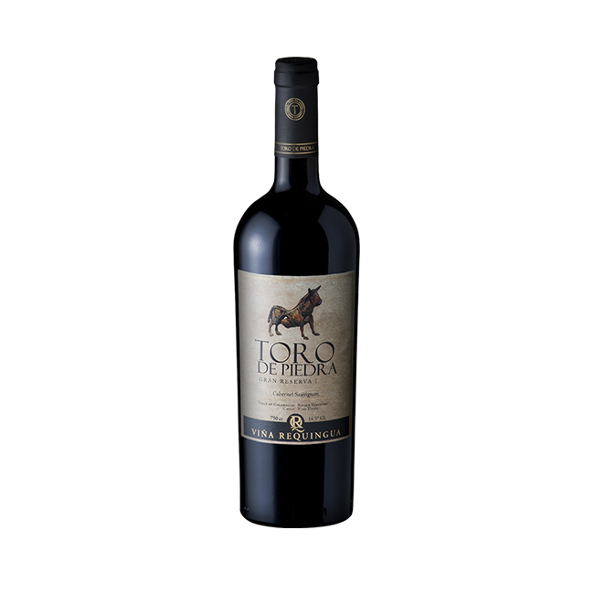Vino Toro de Piedra Cabernet Sauvignon, un vino chileno perfecto para carnes a la parrilla y quesos curados. ¡Compra online!