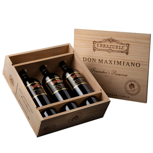 Caja de Madera Errazuriz Vertical Don Maximiano 2010-2011-2013
