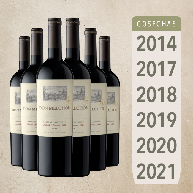 Vertical El Legado Don Melchor (6 botellas)